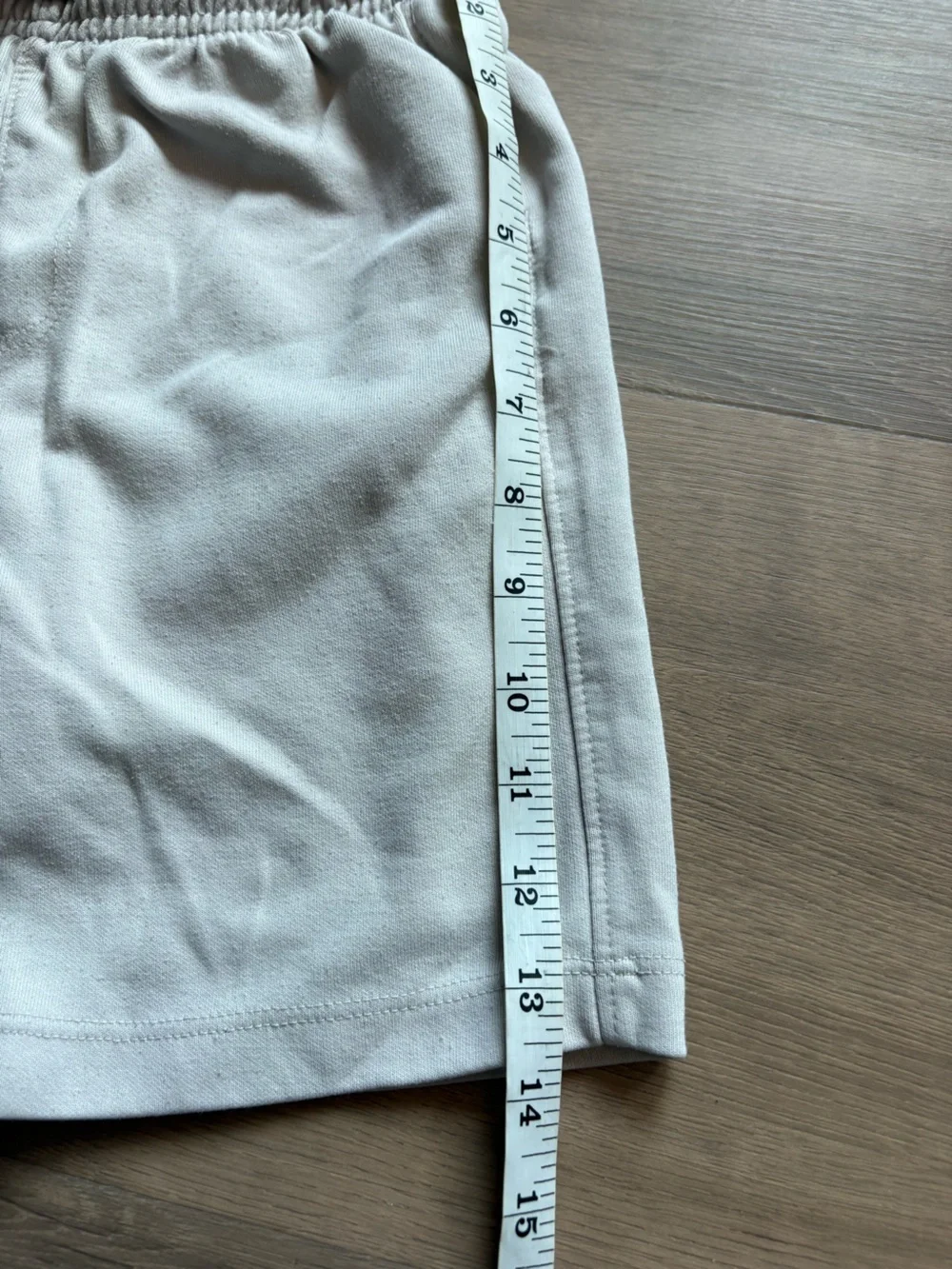 Zara Kids Cream Elastic-Waist Knit Athletic Shorts- size 6/7